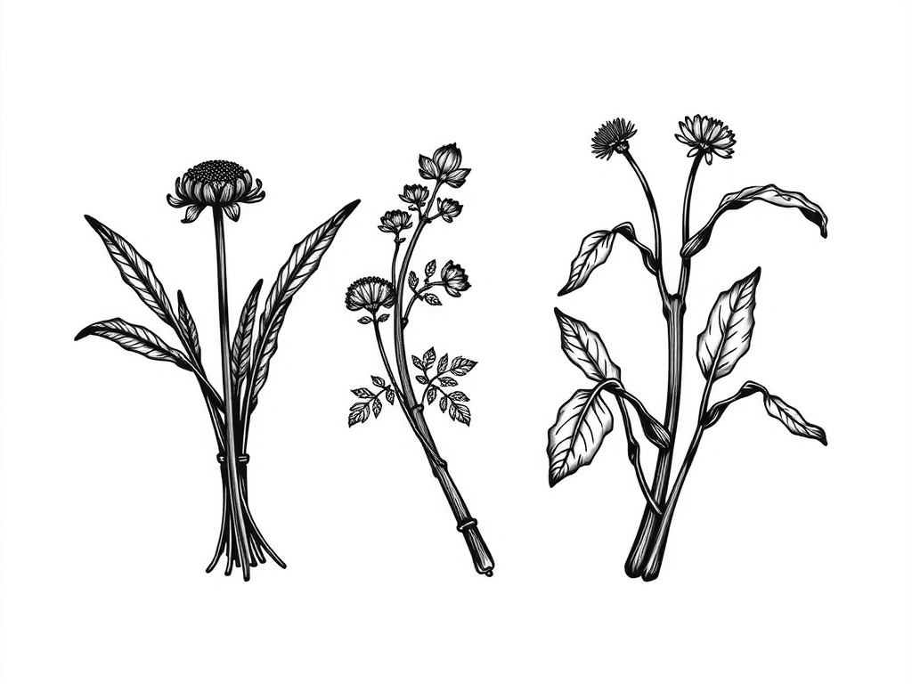 Dibujo técnico botánico